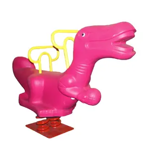 Высокое качество невыцветающий игровая площадка в форме динозавра, От 3 до 10 лет на открытом воздухе весна лошадка-качалка для детей