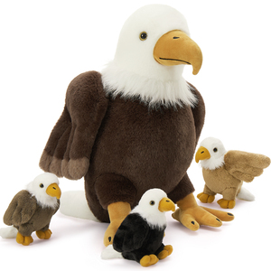 Đồ chơi nhồi bông đại bàng hói gia đình chất lượng cao MorisMos PP Cotton mềm mại, dễ thương, quà tặng Giáng sinh, ngày lễ, sinh nhật - Product Image 1