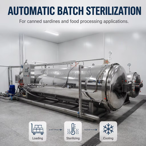 Nuovo <span class=keywords><strong>Autoclave</strong></span> Orizzontale Industriale Automatico per la Lavorazione Alimentare in <span class=keywords><strong>Acciaio</strong></span> Inossidabile SUS304/316 - Product Image 1