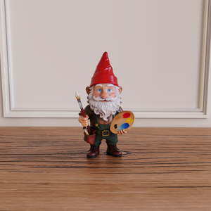 OEM ODM Resin Artist Gnome <strong>Figurine</strong> Custom Private Label Novelty Statue Wholesale Polyresin Decor <strong>Hand</strong> Painted Painter Gnomes - Product Image 5