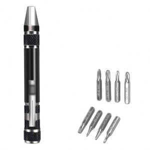 Herramienta de Bolsillo Multifuncional de Aluminio 8 en 1, Destornillador Tipo Bolígrafo, Kit de Herramientas Manuales de Alta Resistencia y Micro Precisión con Compartimento para Puntas - Product Image 3