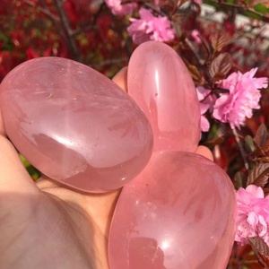 Pietre curative di cristallo naturale di pietra di palma di quarzo rosa di alta qualità prodotti di guarigione spirituale per la meditazione - Product Image 5