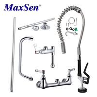 Robinet haute pression de lavage à ressort, tuyau de Restaurant en acier inoxydable, robinet de traiteur pré-lavage
