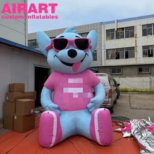 Oso Inflable Personalizado con <span class=keywords><strong>Gafas</strong></span> Negras para Actividades al Aire Libre - Product Image 4