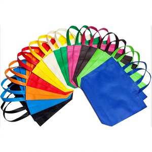 Bolsas de tela reciclables baratas personalizadas con estampado, reutilizables para compras, ecológicas, de tela no tejida, con asa para el hombro, para regalo. - Product Image 1