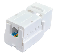 Modul Jaringan Keystone Jack RJ45 CAT5E/CAT6/CAT6A 90 Derajat UTP Berlapis Emas untuk Pelat Depan & Panel Patch Kosong