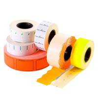 Prix d'usine 21x12 autocollant d'étiquette de prix auto-adhésif blanc et couleur pour la vente au détail et le supermarché-OEM disponible!