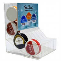 Présentoir en acrylique Plexi pour distributeur de snus à gravité, support de rangement pour huile, vernis à ongles, poudre à tremper, cigares, tabac, et articles de fumée