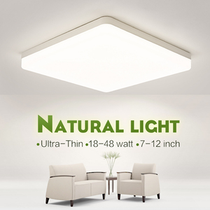 Luz de techo LED ultrafina nórdica moderna de 18W, diseño suave y simple antideslumbrante, Cuadrado de aluminio para dormitorio <span class=keywords><strong>infantil</strong></span>, sala de estar - Product Image 3
