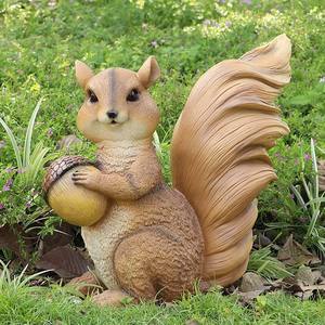Cuộc sống-kích thước nhựa thủ công mỹ nghệ ngoài trời Vườn trang trí mô phỏng sợi thủy tinh sóc điêu khắc thanh lịch ngoài trời cảnh quan động vật - Product Image 1