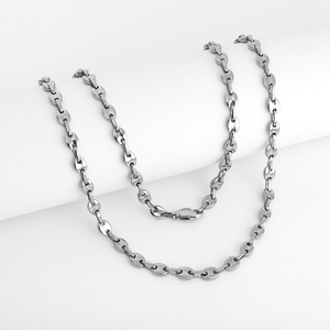 Fabricant <span class=keywords><strong>de</strong></span> Bijoux <span class=keywords><strong>de</strong></span> Haute Qualité Vente en Gros <span class=keywords><strong>Chaîne</strong></span> <span class=keywords><strong>Grain</strong></span> <span class=keywords><strong>de</strong></span> <span class=keywords><strong>Café</strong></span> en Acier Inoxydable Plaqué <span class=keywords><strong>Or</strong></span> PVD 14K <span class=keywords><strong>18K</strong></span> Collier Bijou - Product Image 5