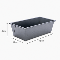 Moule à pain rectangulaire en acier au carbone antiadhésif pour la cuisson de toasts et de gâteaux, idéal pour les pains et les plats de cuisson.