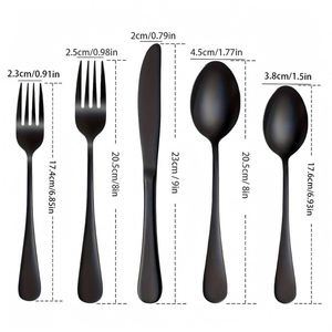 Modern Stainless Steel Cutlery Set Mirror Polished <b>Knife</b> <b>Fork</b> Spoon Flatware Set for Wedding Restaurant Party - Product Image 2