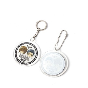 Venta al por mayor personalizado impreso acrílico encantos lindo Anime plástico holográfico acrílico llavero - Product Image 5