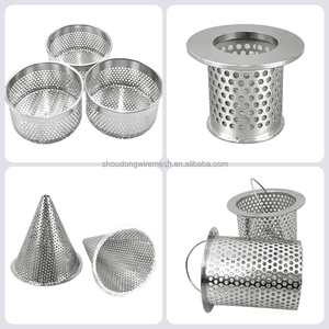 304 316 316L paslanmaz çelik kaynaklı delikli drenaj filtresi Mesh su arıtma için silindir filtre sepet - Product Image 3