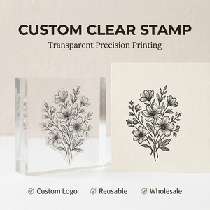 Sellos Transparentes <span class=keywords><strong>Personalizados</strong></span> para <span class=keywords><strong>Boda</strong></span>, Lavables, Juego de Sellos de Silicona para Invitaciones, Manualidades, Fábrica Profesional - Product Image 2