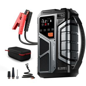 Arrancador de Coches/Camiones/Motocicletas Portátil Maxcellent, Batería de Litio Ferrofosfato de 12 V y 12800 mAh, Luz LED, Inflador de Neumáticos, Aspiradora - Product Image 1
