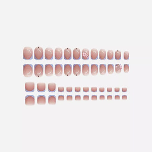<span class=keywords><strong>Faux</strong></span> ongles d'usine, ongles de main, ensemble de 48 pièces, conçu pour couvrir entièrement les ongles français, vente en gros - Product Image 2