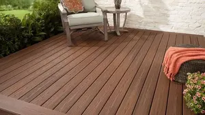 Beautiful And Environmentally Friendly Wpc Decking Patterned Wood Plastic Composite Decking