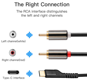 <span class=keywords><strong>Adaptador</strong></span> <span class=keywords><strong>USB</strong></span>, <span class=keywords><strong>USB</strong></span> tipo C <span class=keywords><strong>a</strong></span> 2 RCA <span class=keywords><strong>Jack</strong></span> <span class=keywords><strong>Cable</strong></span> para teléfono móvil altavoz de Teatro en Casa HDTV - Product Image 2