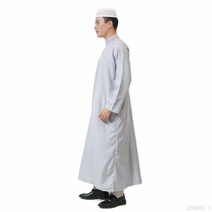 Directo del fabricante: Elegante túnica para hombre, vestido largo transpirable para adultos, estilo árabe Joli, ropa musulmana al por menor, 2 - Product Image 2