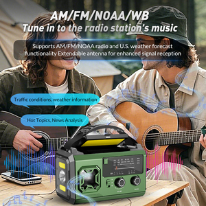 <span class=keywords><strong>Radio</strong></span> de Emergencia Recargable Solar de 20000mAh con Funciones FM AM WB, Acceso a Internet, Linterna Integrada y Manivela SOS - Product Image 2