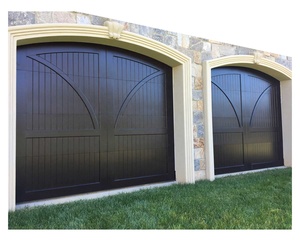 Portes de garage intelligentes en bois massif <span class=keywords><strong>Prix</strong></span> Porte de garage sectionnelle Porte de chariot résidentiel 9x8 Porte pliante coulissante à rabat solide - Product Image 6