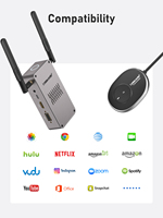 Lemorele 4TX a 1RX Q5R18 Wifi Hdmi transmisor receptor Kit con Loop-Out Ir remoto inalámbrico Hdmi Extender 200M 2,4/5G 1080P