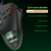 Gamepad con cable para Xbox Series S & X Joystick de PC de programación personalizada con función de motor de vibración