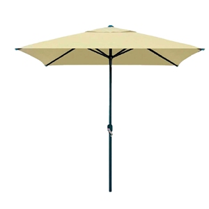 Ombrellone da Giardino Beige da 2,7m con Palo Centrale, Ombrellone a Sbalzo con Base per Applicazioni in Cortile - Product Image 1