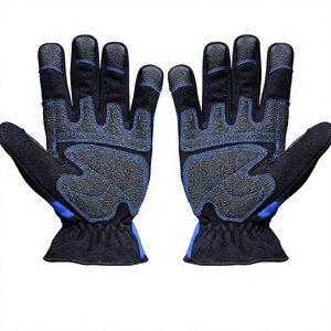 Gants de sport respirants en coton/spandex bleu de haute qualité, niveau de protection 3/5, personnalisables pour hommes et femmes, usage extérieur - Product Image 2