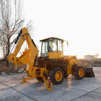 ASV Euro 5 EPA Bersertifikat Diesel 4WD Wheel Loader Backhoe Loader CE Hidrolik Retroexcavator Perawatan Jalan Pertanian