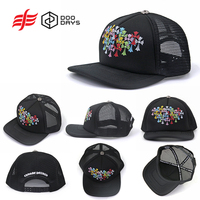 Gorra Trucker de Espuma Cómoda de 5 Paneles con Logotipo Personalizado, Correa de Nylon Ajustable y Hebilla de Plástico, Gorra de Malla al por Mayor