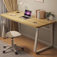 Bureau d'ordinateur simple pour la maison et la chambre, robuste, résistant au déformage, en MDF, surface en panneau artificiel, aucun assemblage requis