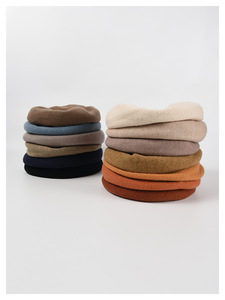 Boina de lana de color sólido para primavera y otoño 2024, sombrero de punto, venta al por mayor, estilo INS, otros sombreros de boina personalizados para mujer - Product Image 3