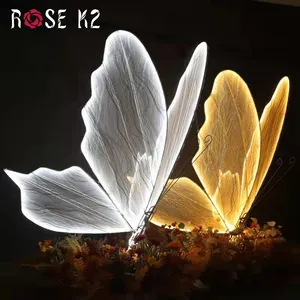 Grande 1.4*1.8M Photo Booth puntelli Led Dance Butterfly Wings sfondo grande decorazione di sfondo del palcoscenico per l'evento di nozze