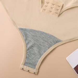 Prix de gros – Nouvelle combinaison gainante une pièce en jersey élasthanne respirant, col en U, bretelles larges, grande taille XL-5XL, facile à mettre et à enlever - Product Image 6