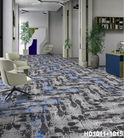 Dalles de moquette de bureau modernes insonorisantes, lavables, antistatiques, résistantes au trafic intensif, ignifuges et modulaires pour la maison