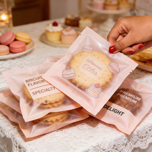 Custom Printed Design Logo Food Grade Baking Packaging <strong>Bread</strong> <strong>Bag</strong> Laminated Plastic Small Clear Heat Sealing Plastic Cookie <strong>Bag</strong> - Product Image 3