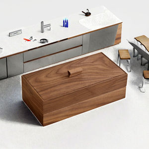 Boîte à fruits rectangulaire en bois en stock pour fruits secs, collations, rangement ménager, plateau de séparation, boîte à bonbons, boîte cadeau - Product Image 3