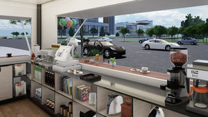 Cdph 20 chân phẳng gói di động có thể ở được kiosk cafe container di chuyển cafe container - Product Image 4