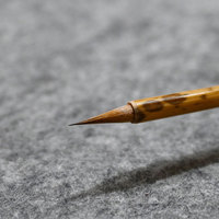 Pennello per Scrittura in Pelo di Martora a Rimbalzo Rigido, Scatola in Velluto Personalizzata, Fornitura Professionale per Calligrafi