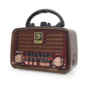 Античная FM/AM/SW 3-полосный Аккумуляторная BT деревянный динамик Mp3 старинный Ретро Радио