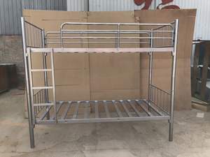 Qatar Dubai, Саудовская Аравия, Лидер продаж, Современная сверхпрочная стальная металлическая Порошковая металлическая двухъярусная кровать, двуспальная кровать - Product Image 2