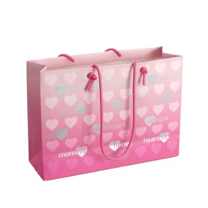 Valentine's Day Love Gift Packaging Paper Bag Tanabata Lovers Dating Hand Gift Bags In Stock