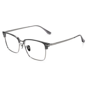 22212 B titane Super léger lunettes plein cadre <span class=keywords><strong>grande</strong></span> <span class=keywords><strong>taille</strong></span> pour grand visage pour lunettes optiques lunettes pour hommes en gros - Product Image 5