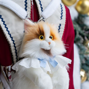 Factory Direct Hellgelb Calico <span class=keywords><strong>Cat</strong></span> Rucksack Simulation Niedliches Plüsch puppenspiel zeug für Geburtstags geschenk Stress abbau PP Baumwoll füllung - Product Image 3