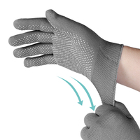 Gants antidérapants Gants à colle Gants à perles Fil de coton en plastique Résistant à l'usure Anti-dérapant Protection du travail