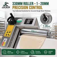 Machine à rouler automatique pour pizza, mélangeur à rouleaux de pâte à vitesse réglable, moteur 300W, haute qualité, fournisseur d'usine