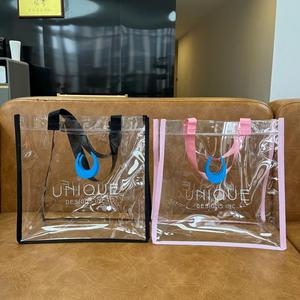 Stadium Approved Waterproof Clear PVC <b>Tote</b> Bag with Zipper, Perfect for Gym, Concerts, Sports & Festivals - Product Image 4